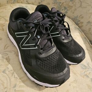 New Balance Womens 840V5 Running Shoes Mesh W840bm5 Black Blue Size 8